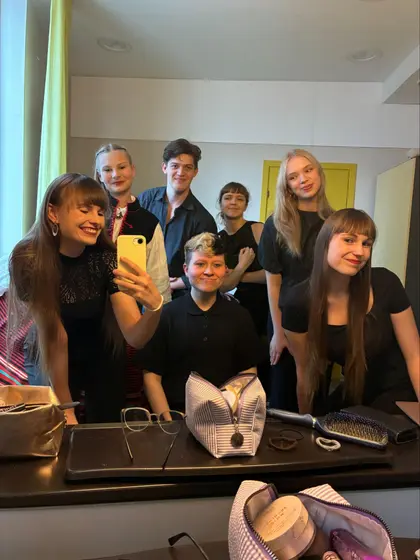 Backing ensemble for the anniversary concert of the Kajakas folk dance ensemble. We also created a new arrangement of “Pausipolka” for the anniversary. — photo 1 of 1