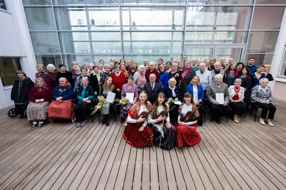 Performance at the presentation ceremony of the President’s Folk Culture Awards at the Estonian Literary Museum in Tartu. — photo 3 of 3